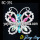 Beautiful Rhinestone Custom Butterfly Brooch Pins